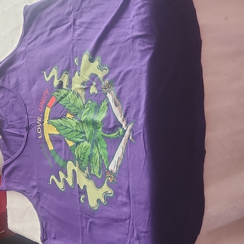 Custom Tank Top Love peace & unity worn 1 time.